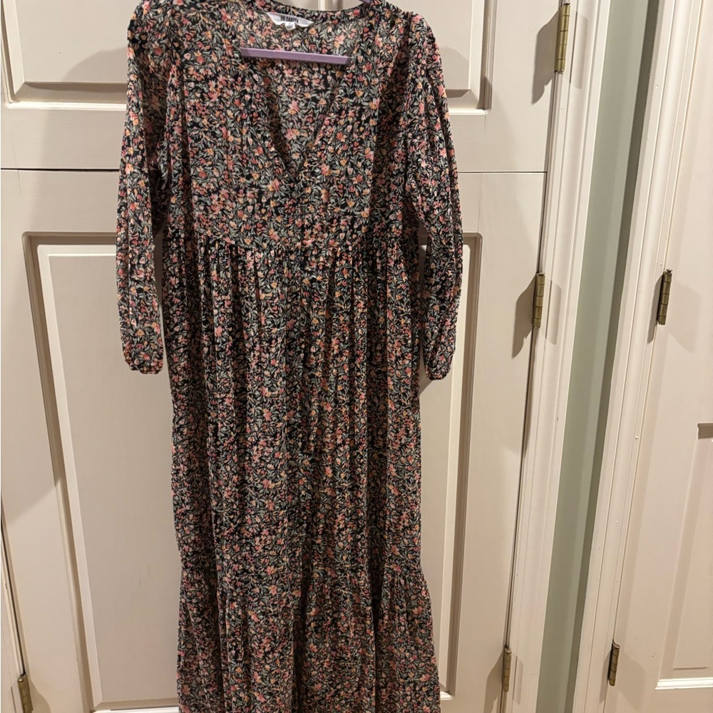 BB Dakota Black and Pink Floral Dress